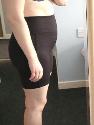 Edita after losing 11 kg, other side view